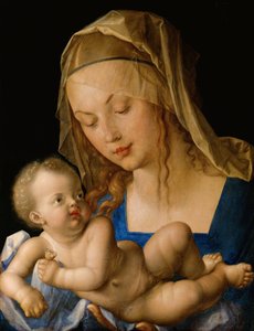 Madonna e bambino con una pera